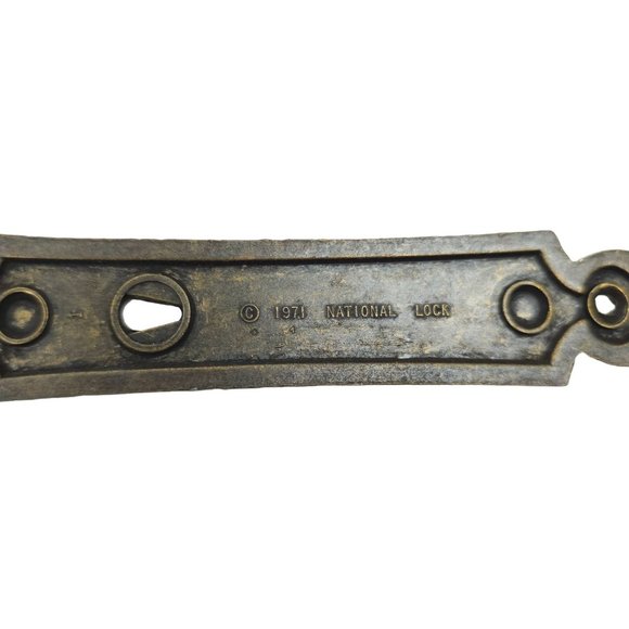 Vintage Metal Backplates Cabinet Drawer Funiture Hardware Medieval Gothic 1971 - Picture 11 of 11